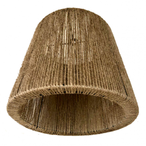 Conical Pendant Lamp 15.5x12in Premium Cord/Jute